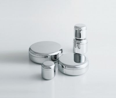 JM01 T Behälter von Alessi: Edelstahlbehälter mit Deckel in verschiedenen Größen.